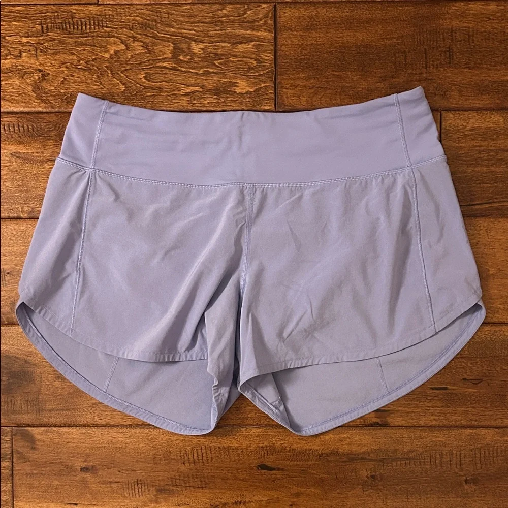 Lululemon Athletica Speed Up High Rise Lavender Shorts - Picture 2 of 4